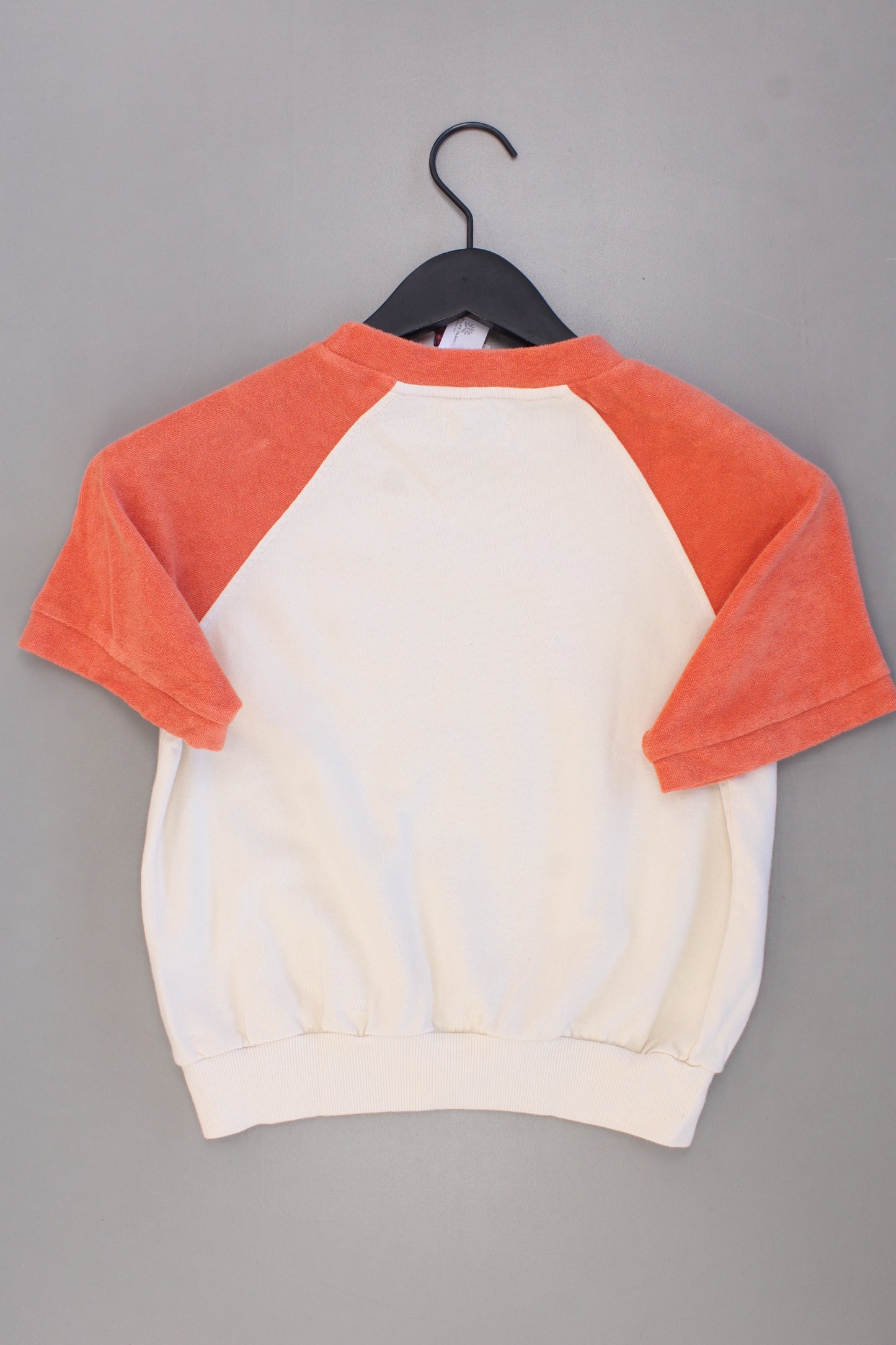 Bobo Choses Kinder T-Shirt Bio Baumwolle mit Aufdruck "Kids have the power" orange Größe 6-7 Jahre, 122cm neu mit Etikett
