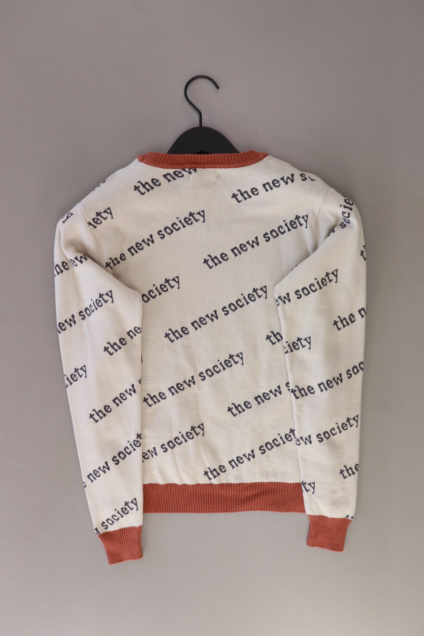 the new society Pullover Logo Sweater creme Größe 16 Jahre neu mit Etikett