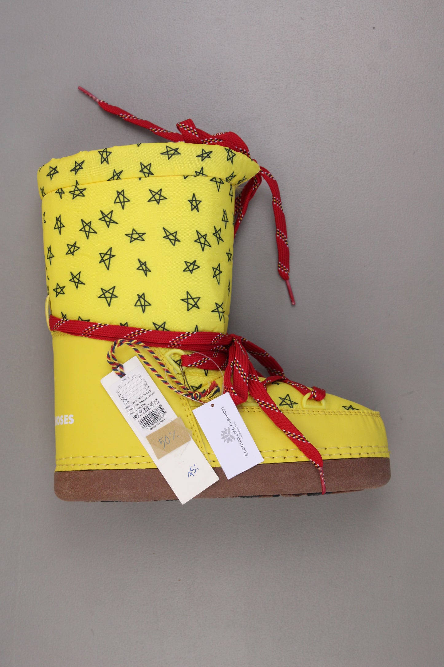Bobo Choses Kinder Schneestiefel Stiefel gelb Größe 32 neu mit Etikett