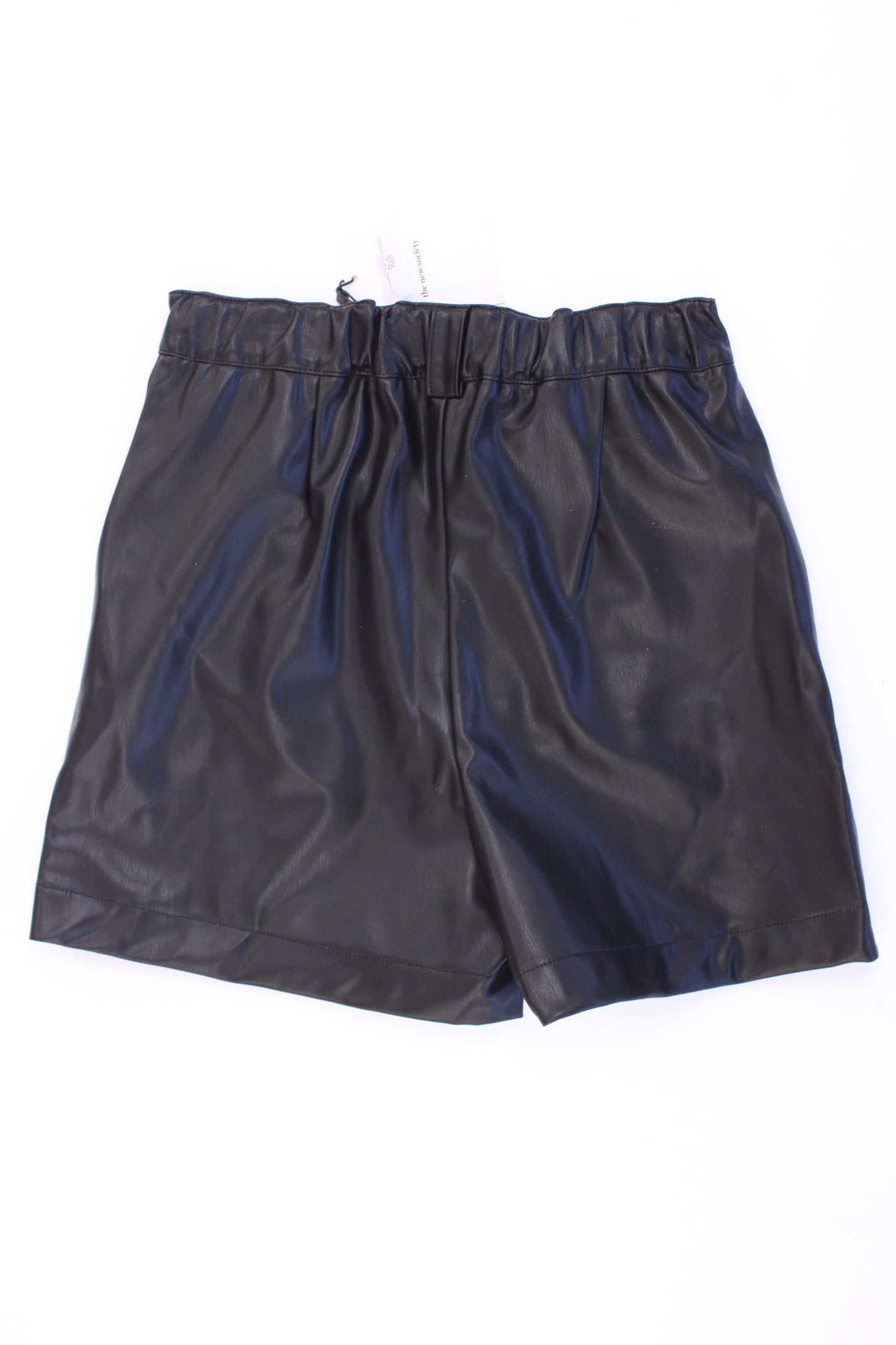 The New Society Kinder Kunstledershorts Recycled Leather Short Pant schwarz Größe 16 Jahre neu mit Etikett