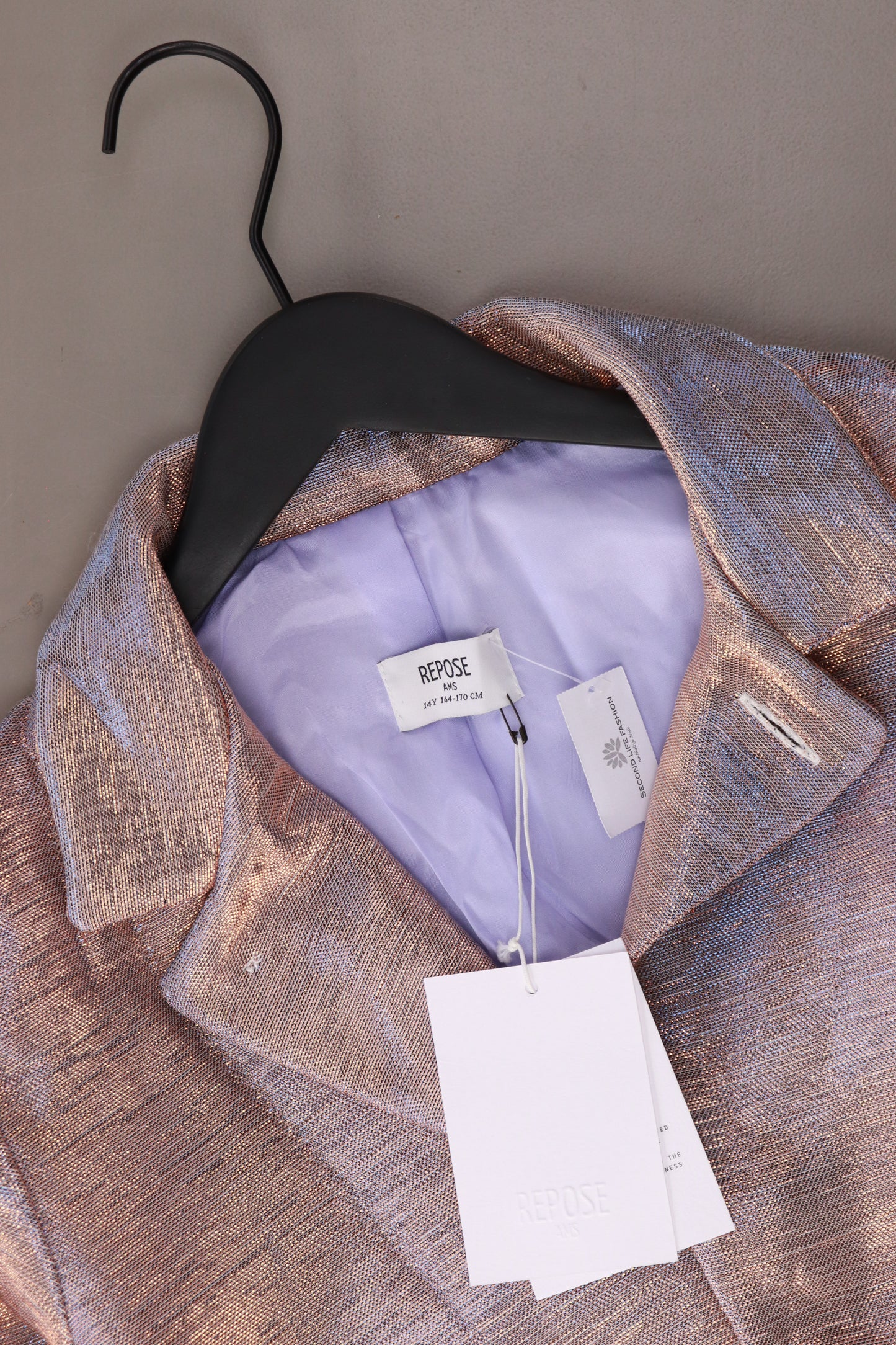 repose AMS Kinder Blazer "colbert" blau Größe 14 Jahre 164-170 cm