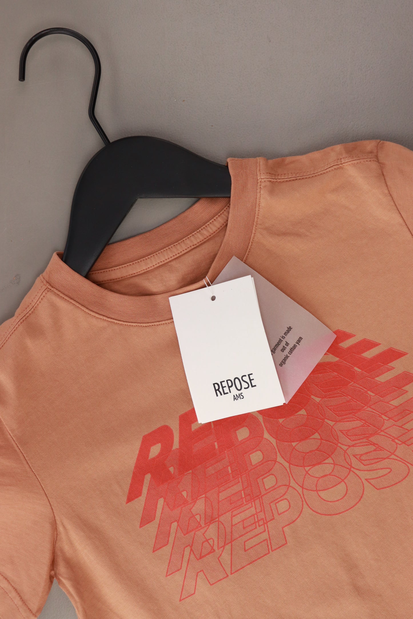 Repose AMS Kinder Shirt "tee shirt butterscotch" braun Größe 4 Jahre neu mit Etikett