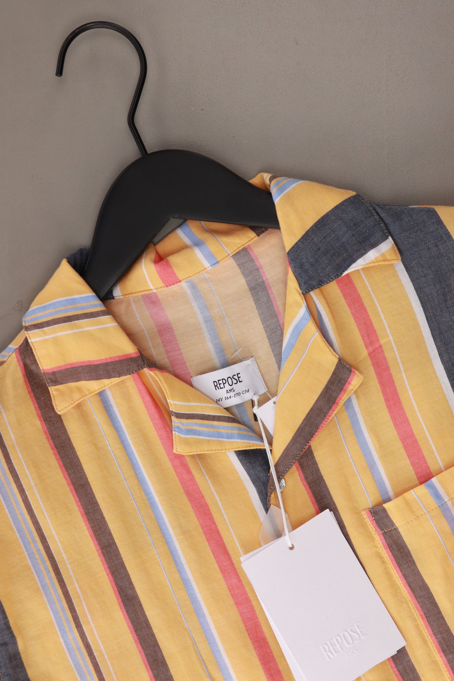 Repose AMS Kinder Hemd "Boxy Shirt" orange Größe 14 Jahre, 164 - 170 cm neu mit Etikett