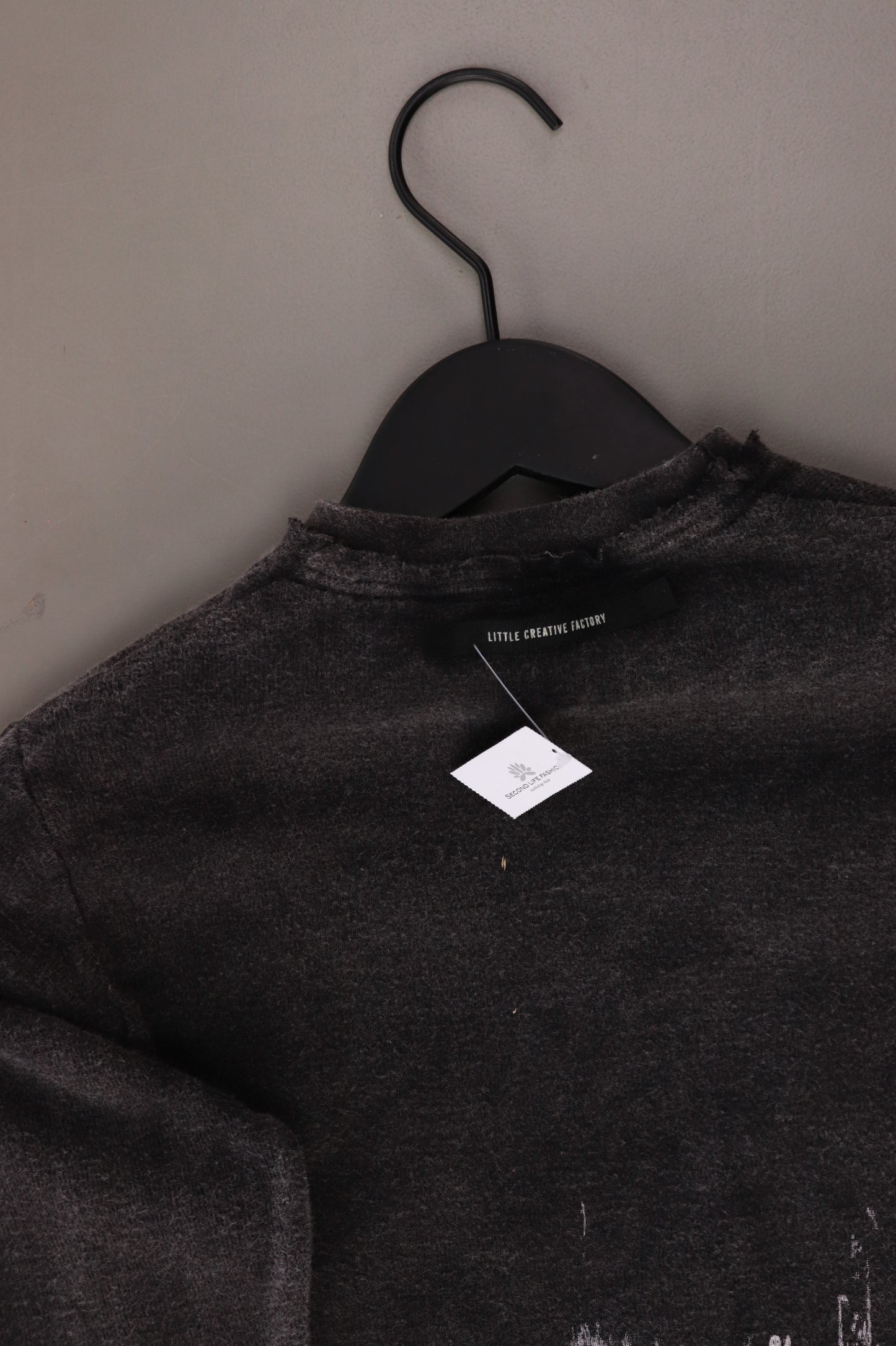 little creative factory Kinder Shirt "Stonewash Brushstroke" grau Größe 10-11 Jahre neu mit Etikett