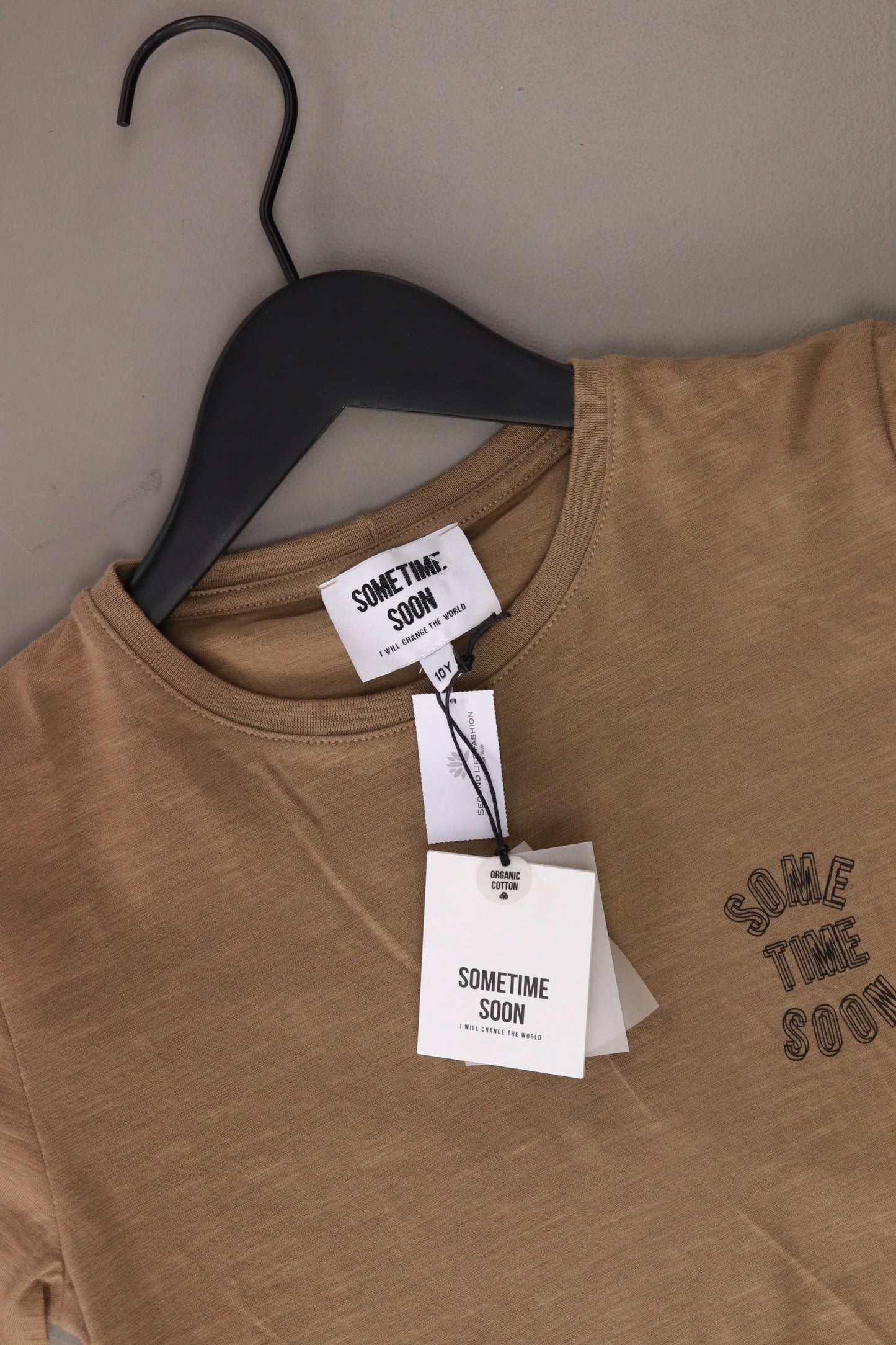 Sometime soon Kinder Shirt "Dimas" braun Größe 10 Jahre neu mit Etikett
