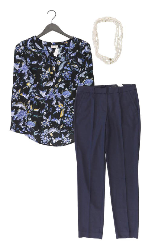 Second Hand Outfit Größe S mit Street One Langarmbluse in Gr. 36 und Halskette