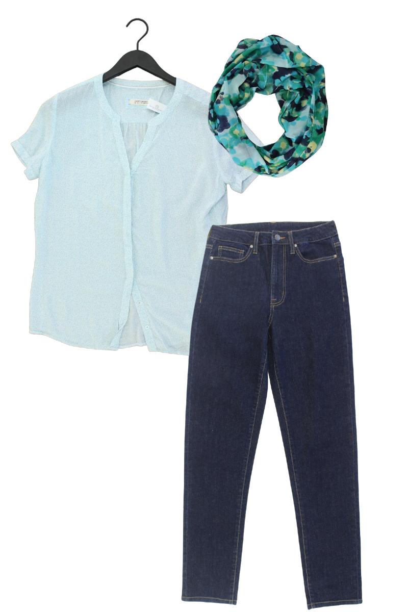 Second Hand Outfit Größe M mit Gerry Weber Kurzarmbluse in Gr. M und Tuch