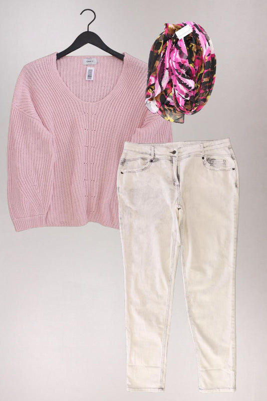 Second Hand Outfit Größe L mit Grobstrickpullover in Gr. L und Tuch