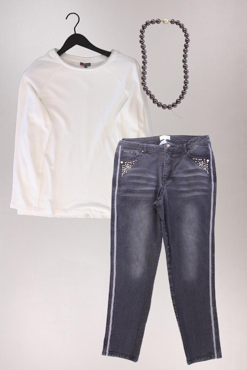 Second Hand Outfit Größe L mit Street One Langarmpullover in Gr. 42