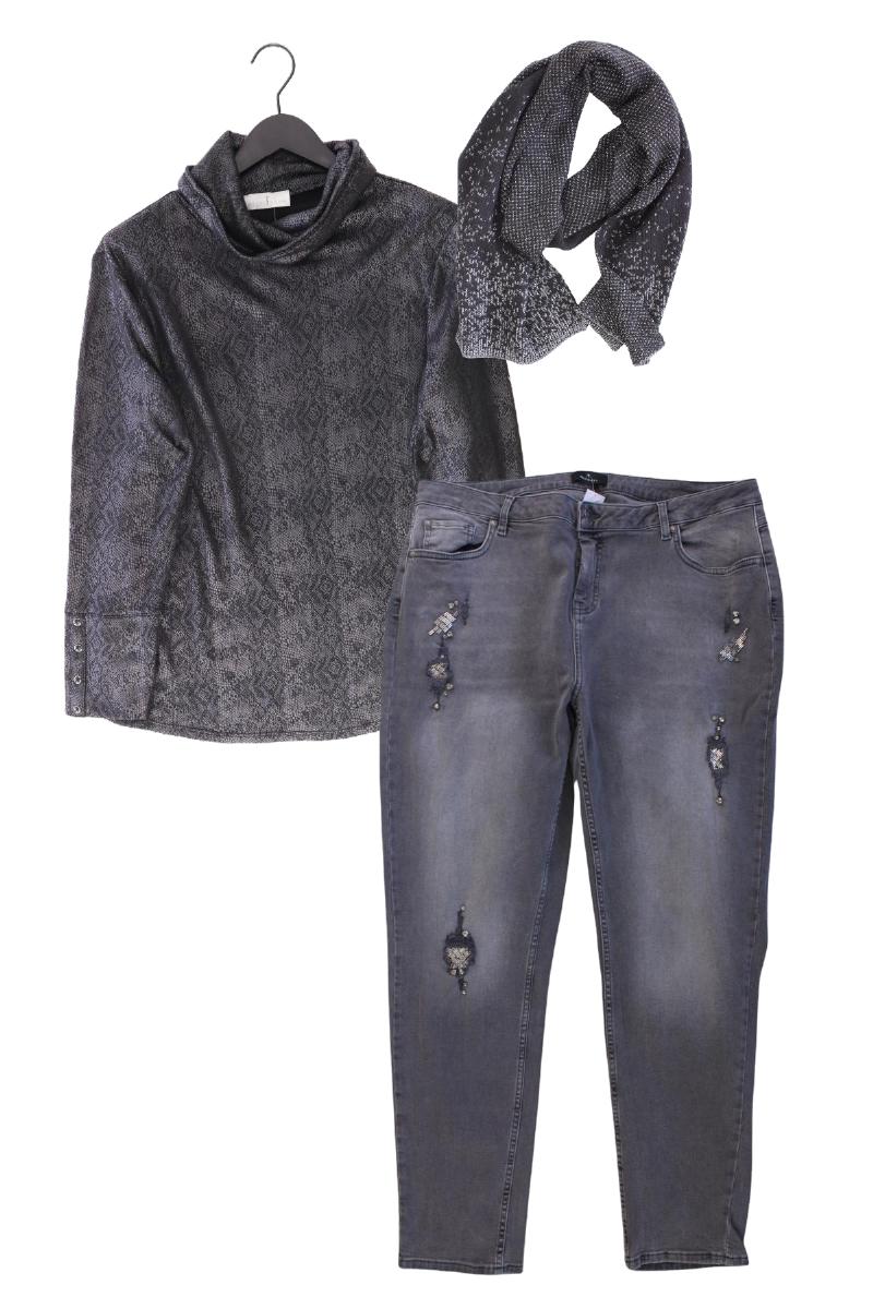 Second Hand Outfit Größe XL mit Pfeffinger Langarmpullover in Gr. 46 und Schal