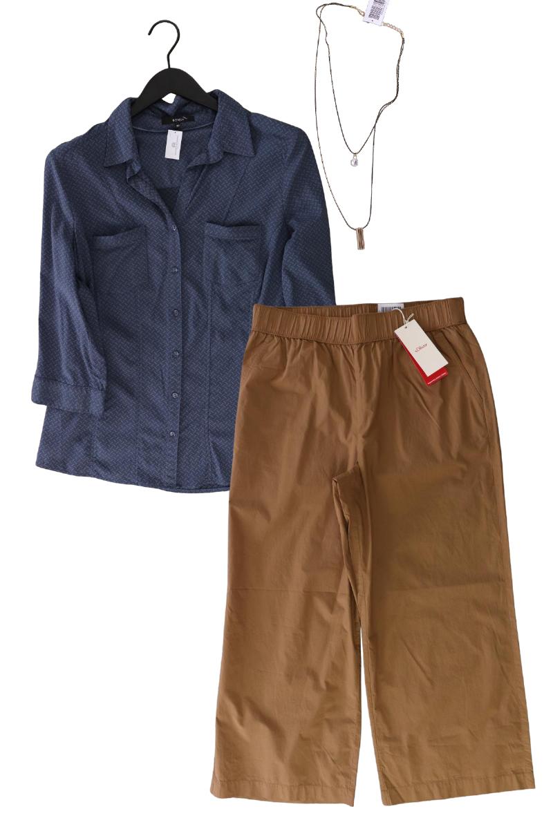 Second Hand Outfit Größe XL mit Bonita Regular Bluse in Gr. 46 und Halskette