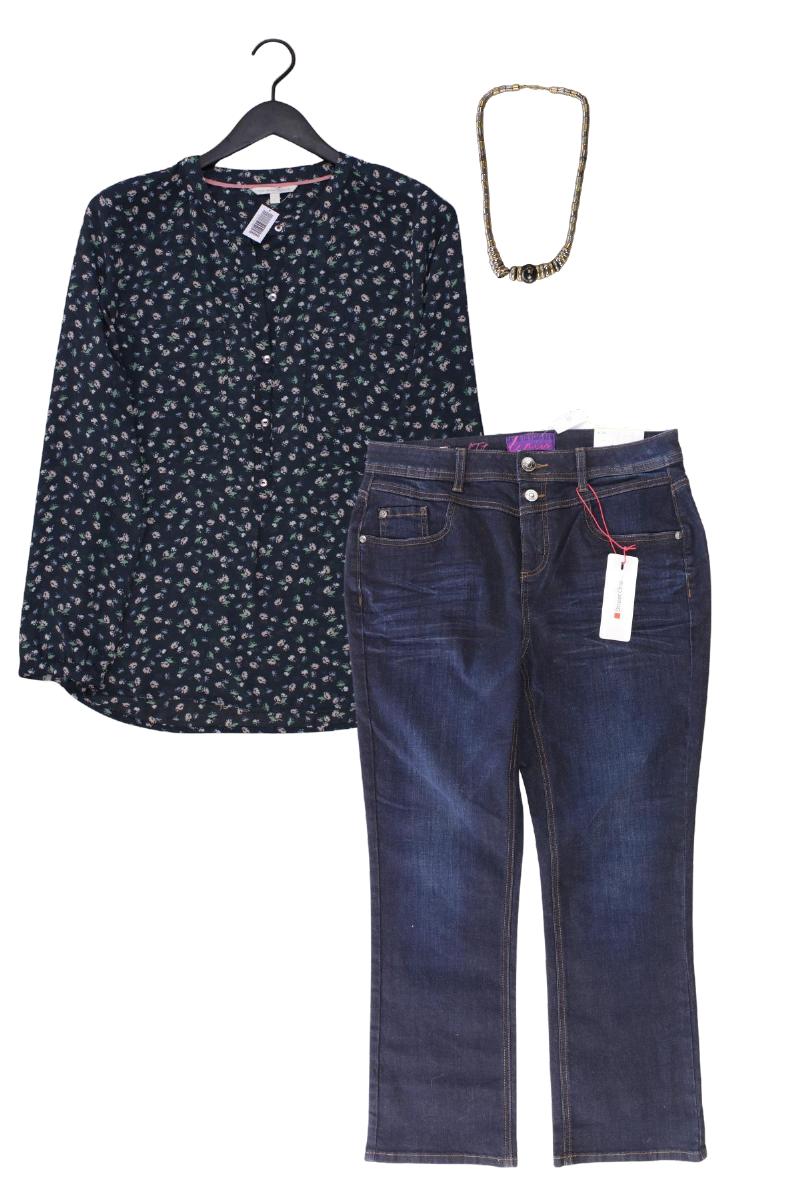 Second Hand Outfit Größe L mit Tom Tailor (Denim) Chiffonbluse in Gr. L