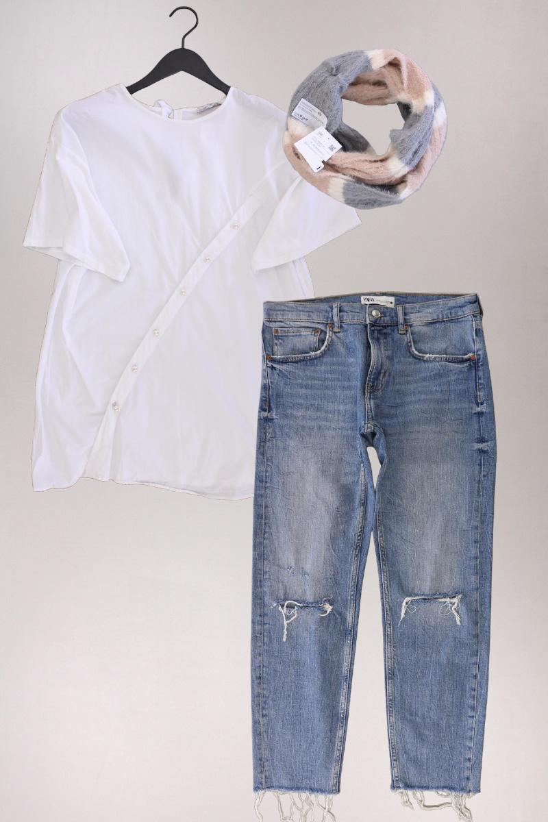 Second Hand Outfit Größe M mit Zara T-Shirt in Gr. M und Schal
