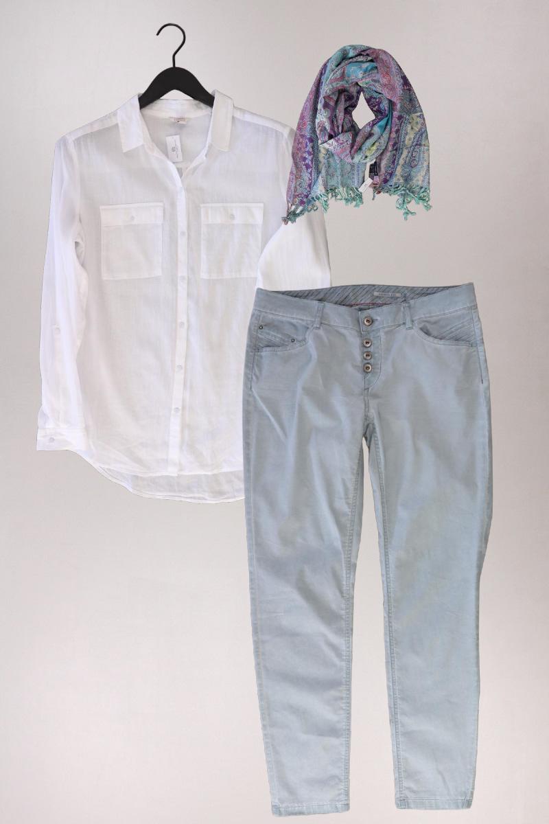 Second Hand Outfit Größe M mit Esprit Langarmbluse in Gr. 40 und Tuch