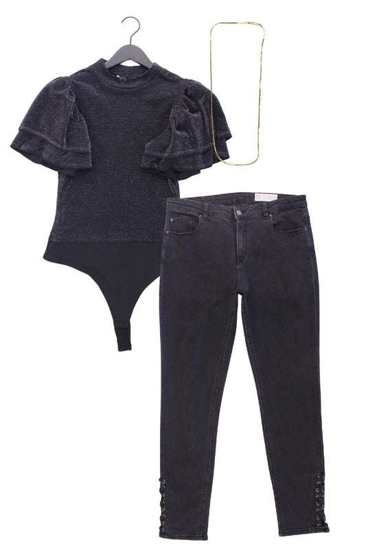 Second Hand Outfit Größe L mit Shirtbody in Gr. L und Halskette