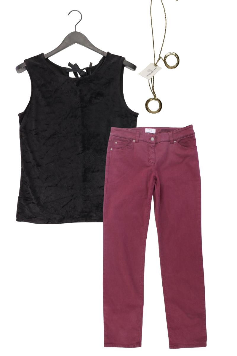 Second Hand Outfit Größe L mit Benetton Bandeautop in Gr. L und Halskette
