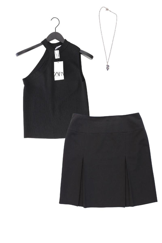 Second Hand Outfit Größe L mit Zara Trägertop in Gr. L, Montego Rock in Gr. 42