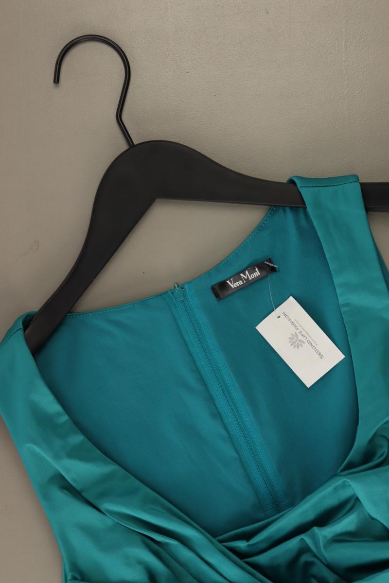 Vera Mont Abendkleid Gr. 36 Träger türkis aus Polyester