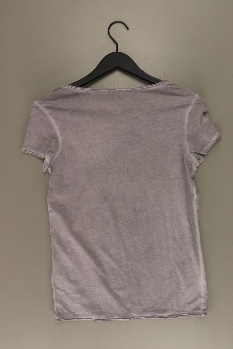 edc by Esprit T-Shirt Gr. XS Kurzarm mit Nieten grau aus Baumwolle