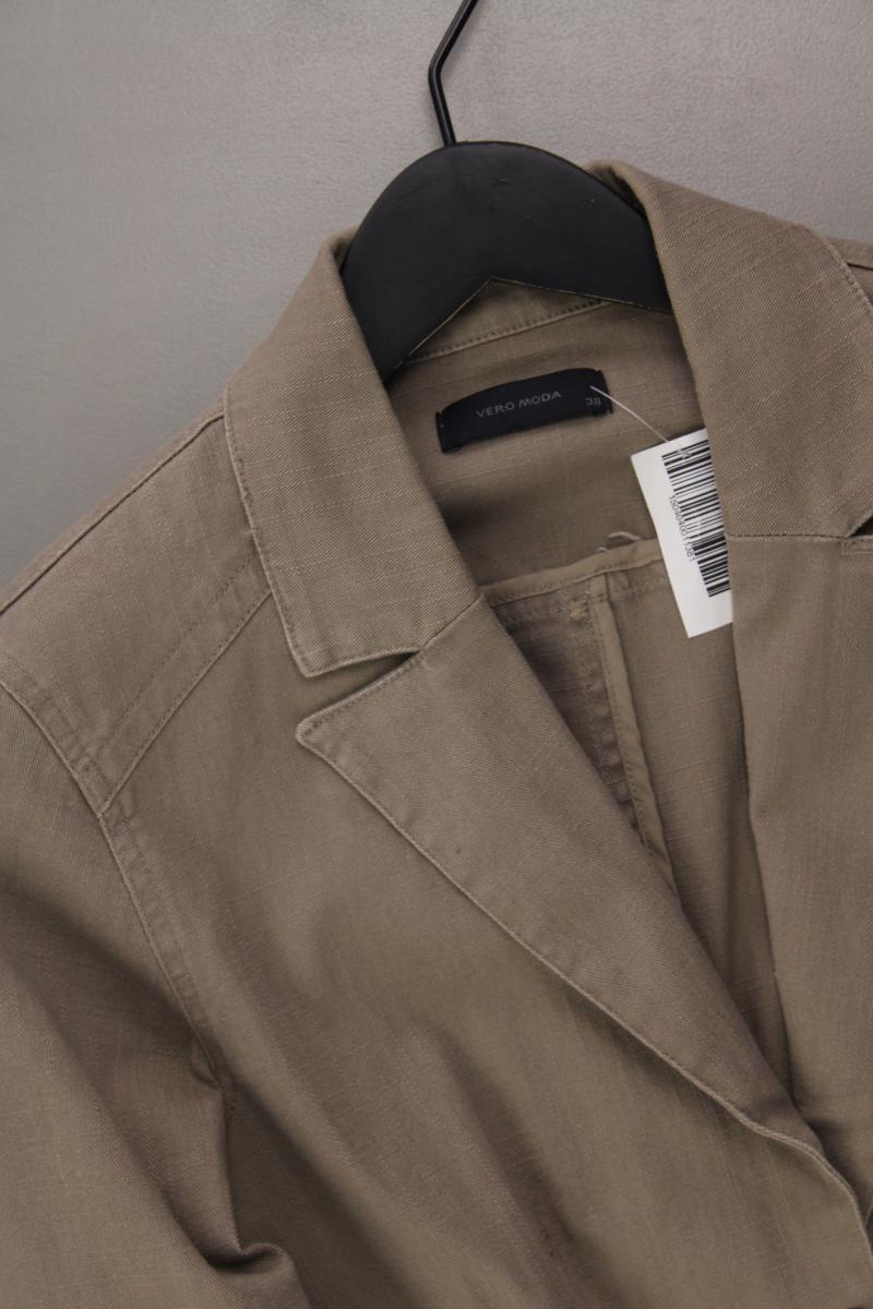 Vero Moda Regular Blazer Gr. 38 mit Gürtel braun aus Baumwolle