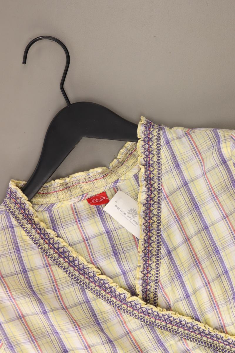 s.Oliver Kurzarmbluse Gr. XL gelb aus Baumwolle
