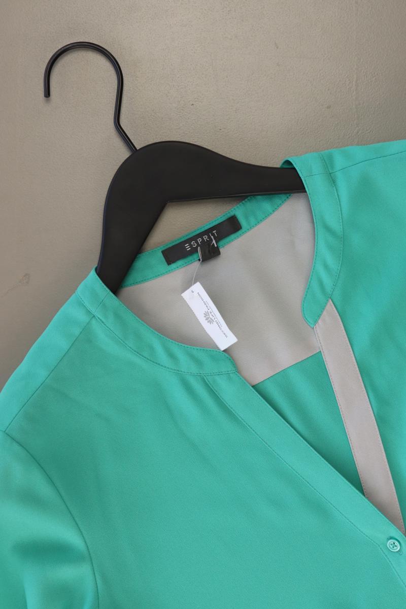Esprit Langarmbluse Gr. 38 neuwertig grün aus Polyester