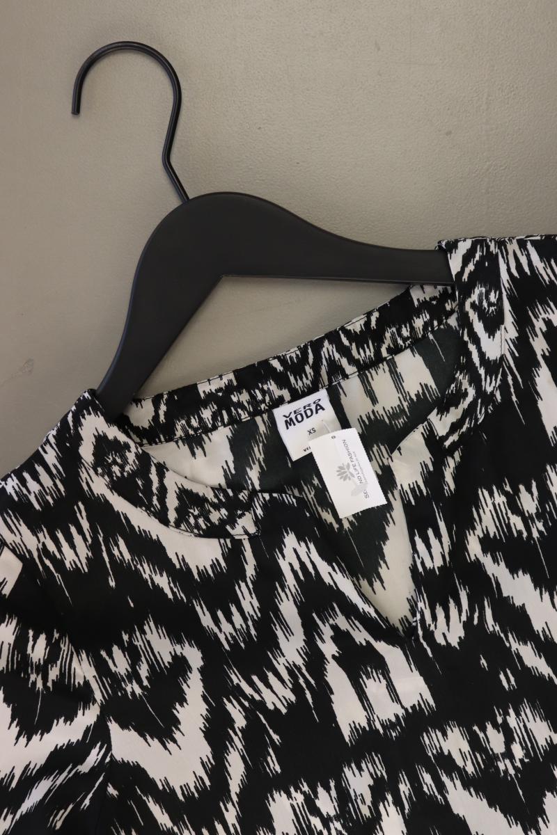 Vero Moda Kurzarmbluse Gr. XS schwarz aus Polyester