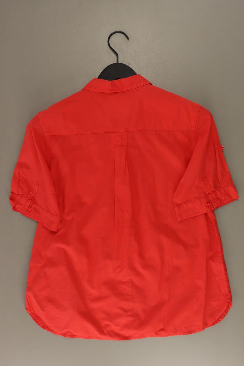 s.Oliver Kurzarmbluse Gr. 40 rot aus Baumwolle