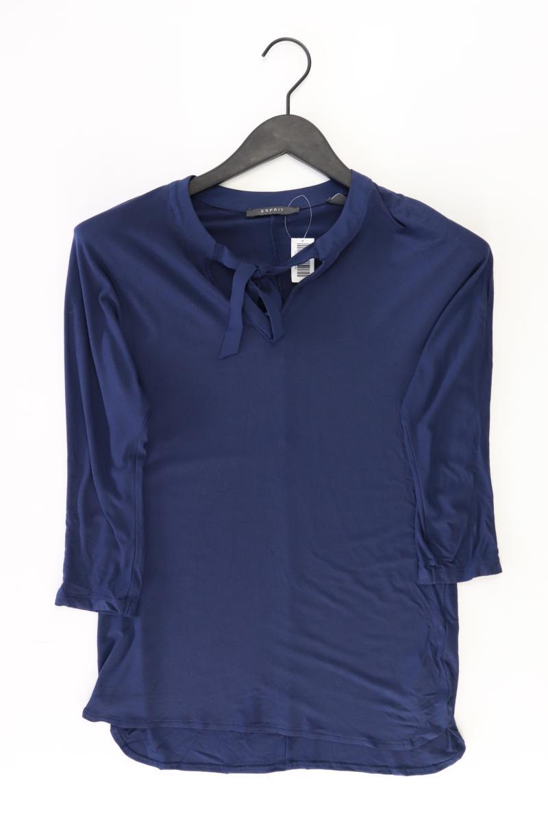 Esprit Shirt Gr. XS 3/4 Ärmel blau aus Viskose