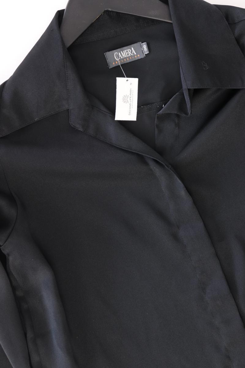 Camera Langarmbluse Gr. 36 Vintage schwarz aus Polyester