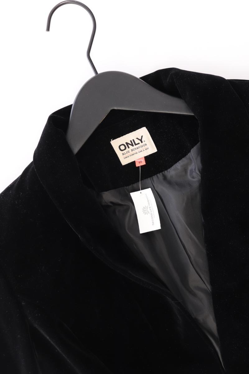 Only Samtblazer Gr. 40 schwarz aus Polyester