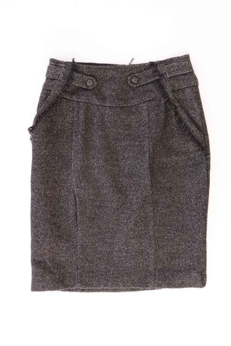 Mango Bleistiftrock Gr. 36 braun aus Baumwolle
