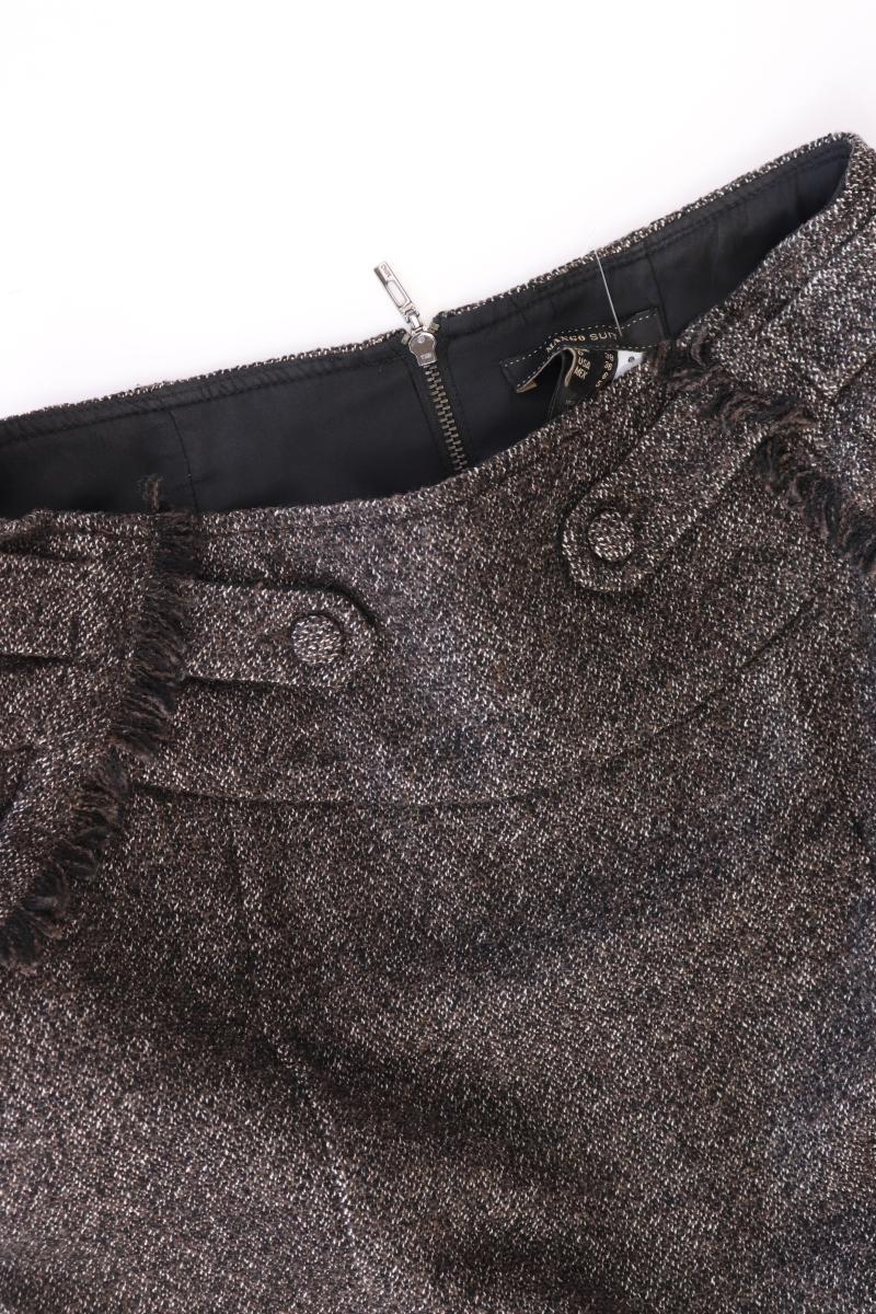 Mango Bleistiftrock Gr. 36 braun aus Baumwolle