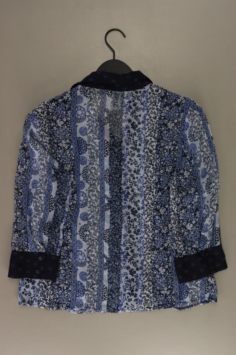Bonita Classic Bluse Gr. 40 mit Blumenmuster neuwertig 3/4 Ärmel blau