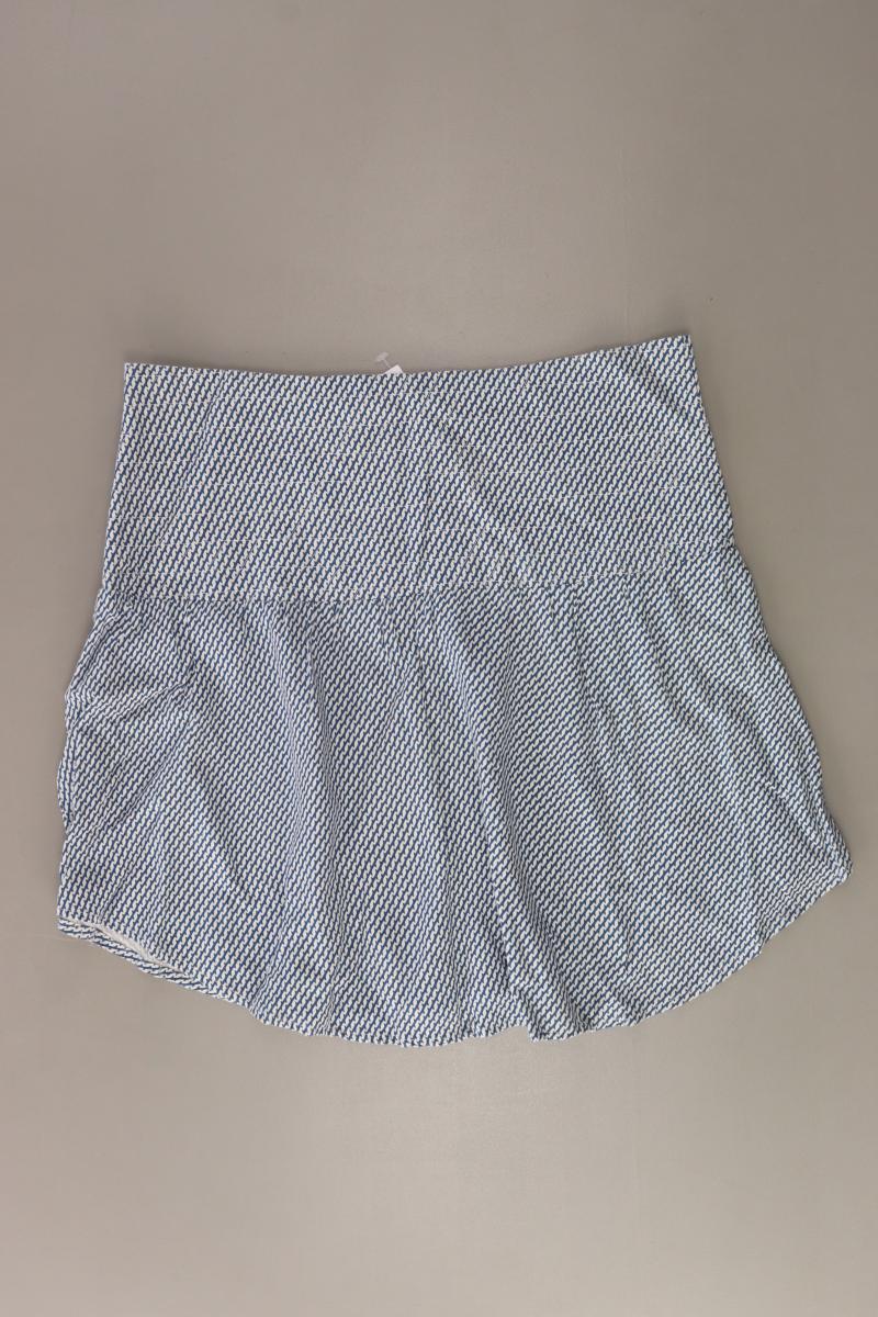 LTB Stretchrock Gr. M geometrisches Muster blau aus Viskose
