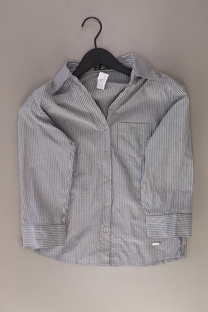 Zagora Classic Bluse Gr. 36 gestreift 3/4 Ärmel grau