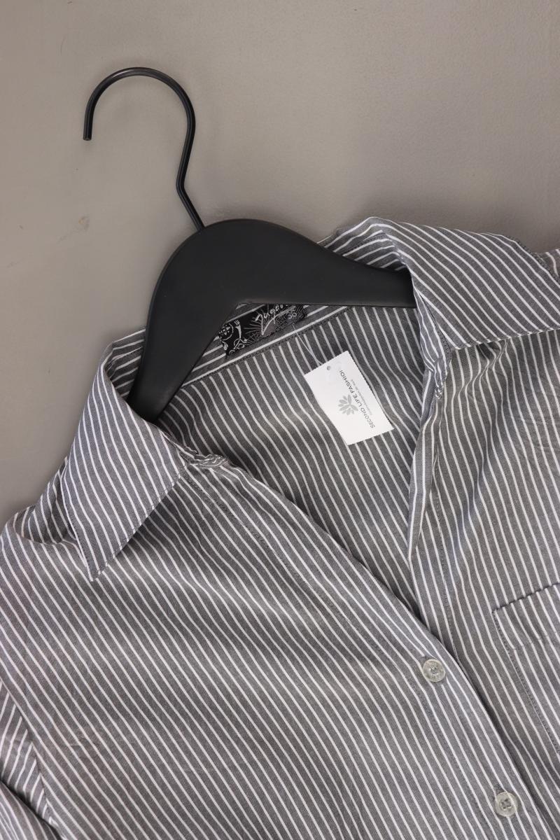 Zagora Classic Bluse Gr. 36 gestreift 3/4 Ärmel grau