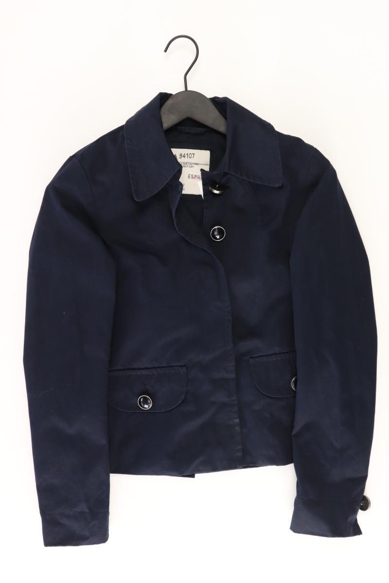 Esprit Regular Jacke Gr. 32 blau aus Baumwolle