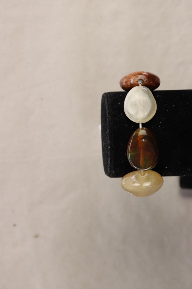 Second Hand Outfit Größe L mit Liberty Karobluse in Gr. L und Schmuck