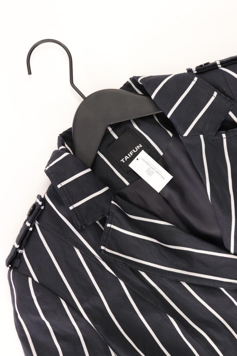 Taifun Slim Blazer Gr. 38 gestreift blau aus Baumwolle
