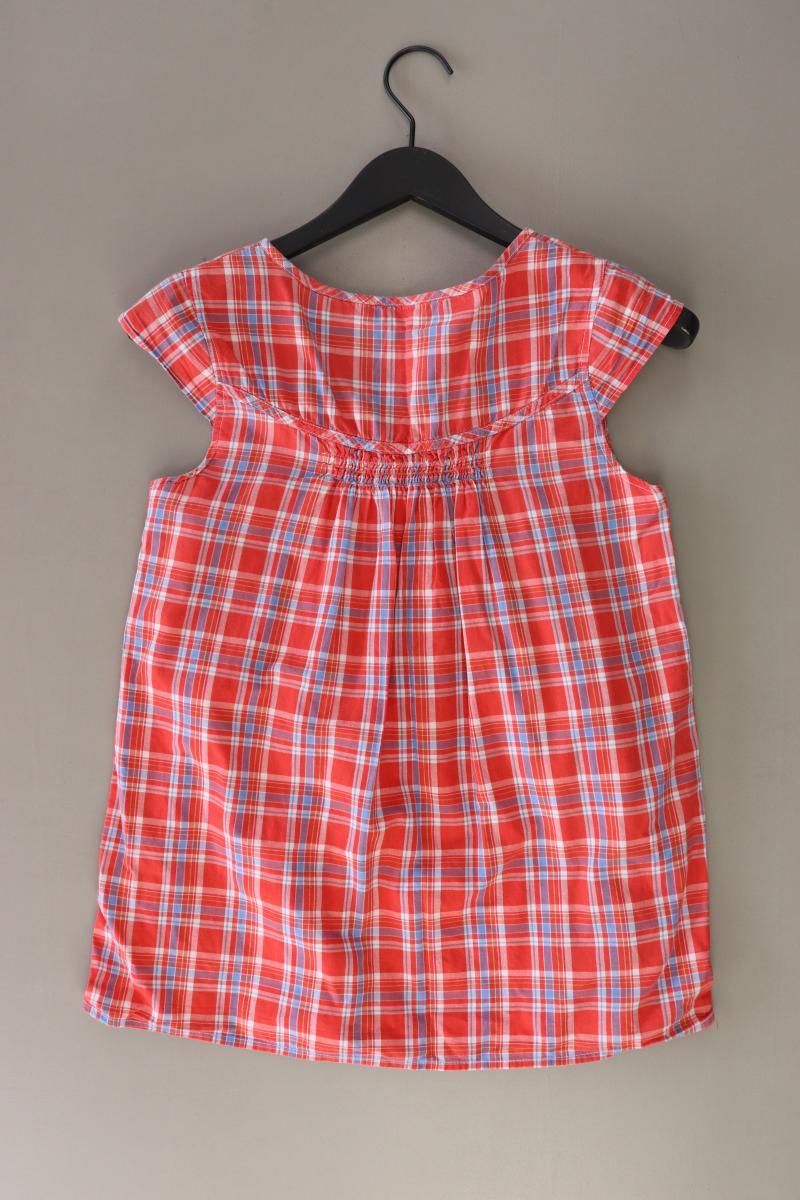 Manguun Karobluse Gr. 36/38 kariert Kurzarm rot aus Baumwolle