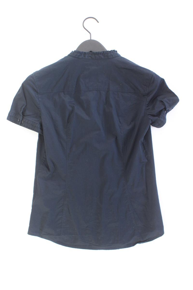 Esprit Rüschenbluse Gr. 36 Kurzarm blau