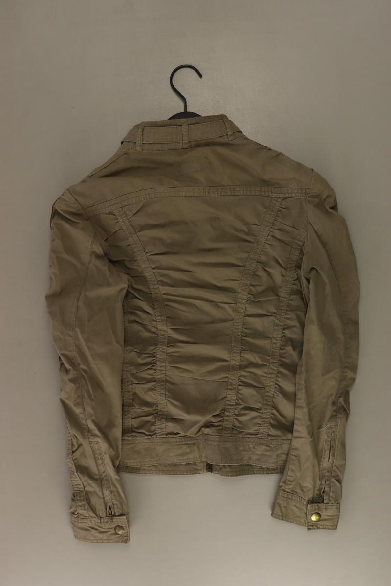 Mango Slim Jacke Gr. XS olivgrün aus Baumwolle