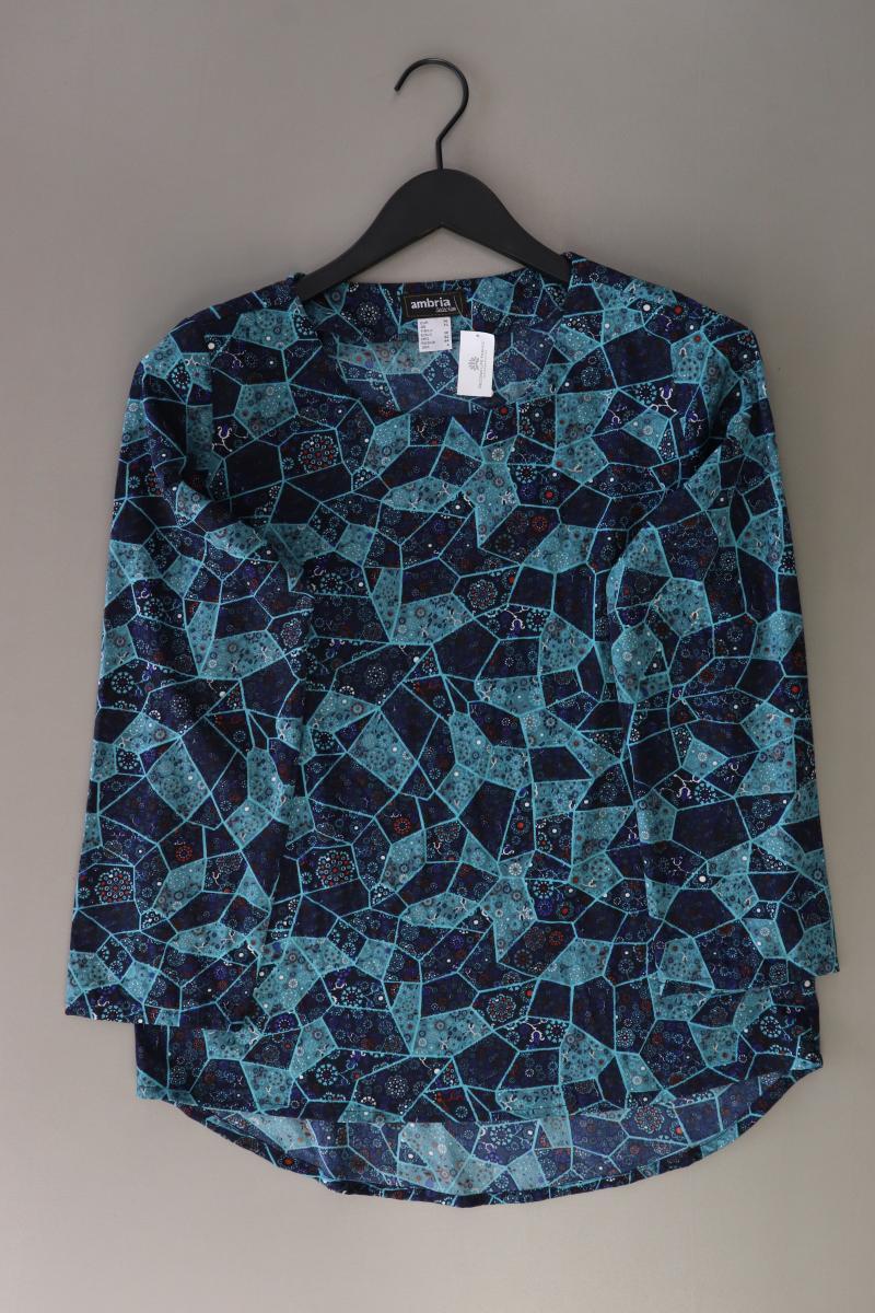 Ambria Bluse Gr. 36 3/4 Ärmel blau aus Polyester