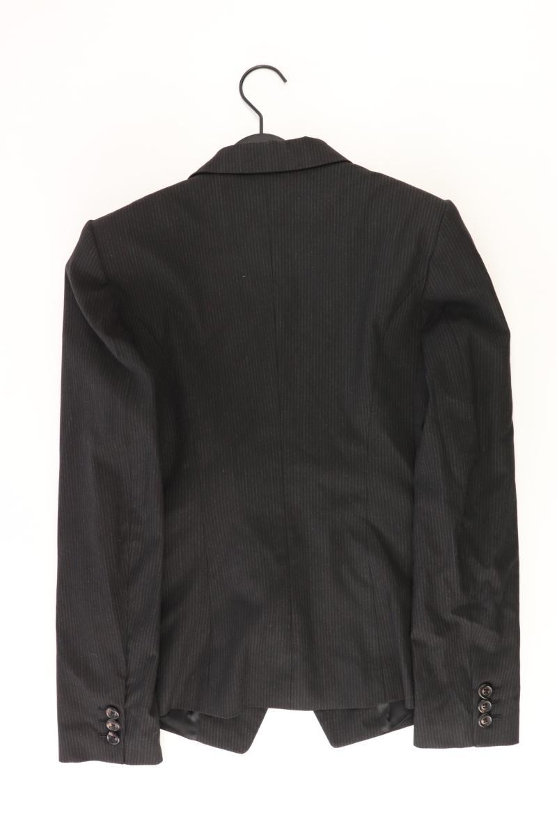 Benetton Slim Blazer Gr. IT 42 (S) gestreift schwarz aus Polyester