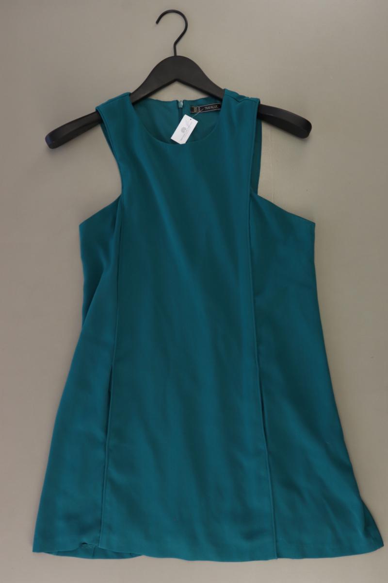 Zara Stretchkleid Gr. M Träger blau aus Polyester