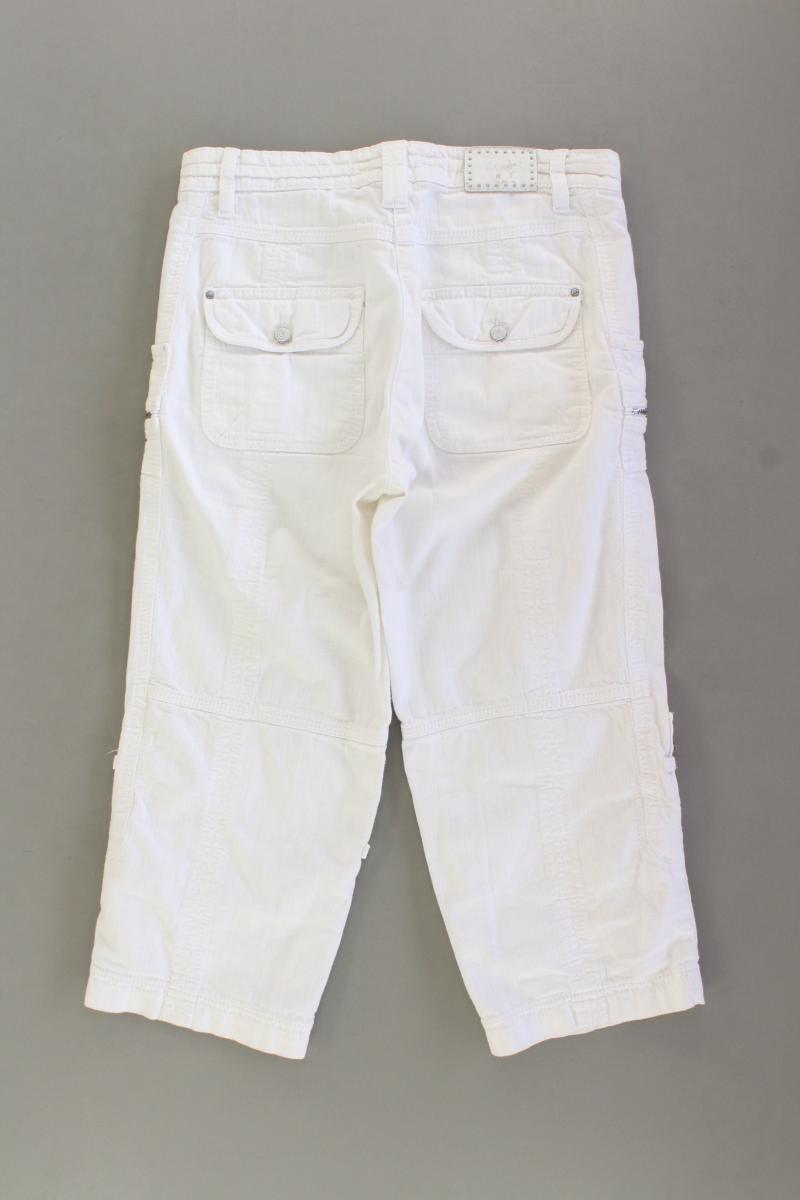 MAC 3/4 Hose Gr. 36 weiß aus Baumwolle