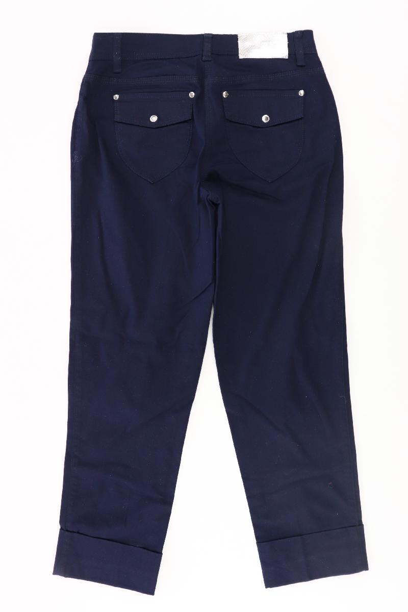Heine Hose Gr. 36 blau aus Baumwolle