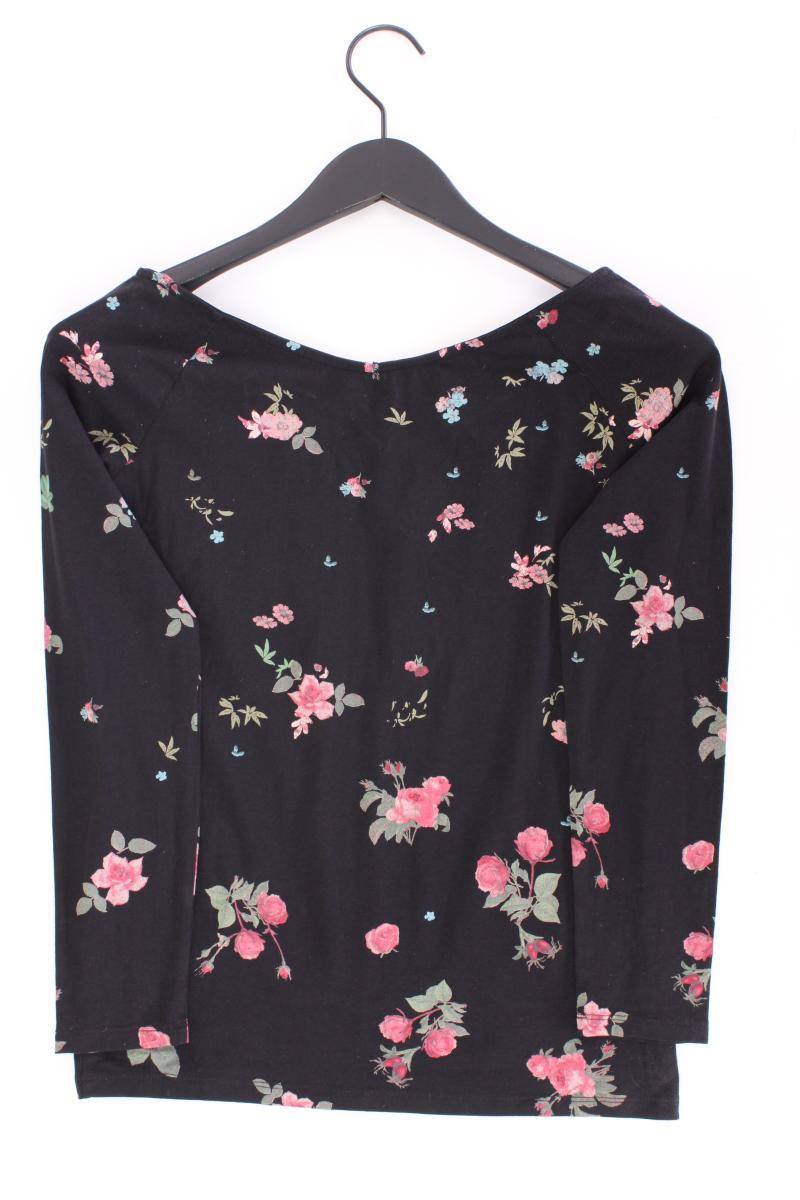 edc by Esprit Longsleeve-Shirt Gr. XS mit Blumenmuster Langarm schwarz