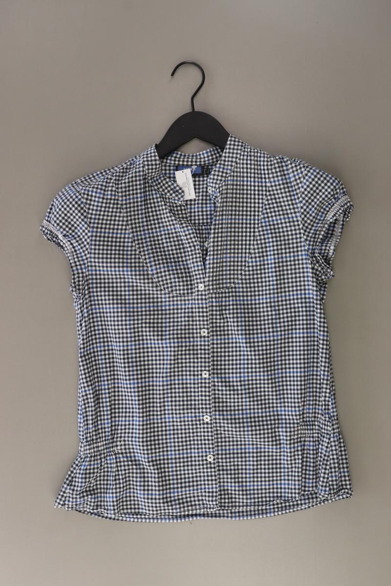 Mexx Karobluse Gr. 36 kariert Kurzarm blau
